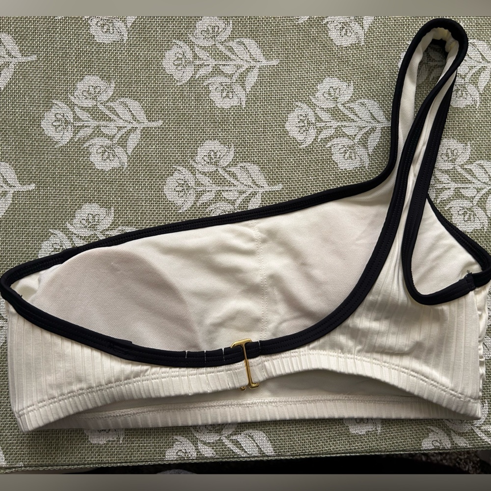 Black & White Ribbed Binkini Set - Picture 2 of 6